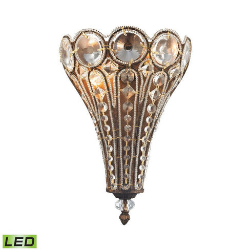 Elk Christina 2 Light Sconce In Mocha With Clear Model: 12030/2-LED