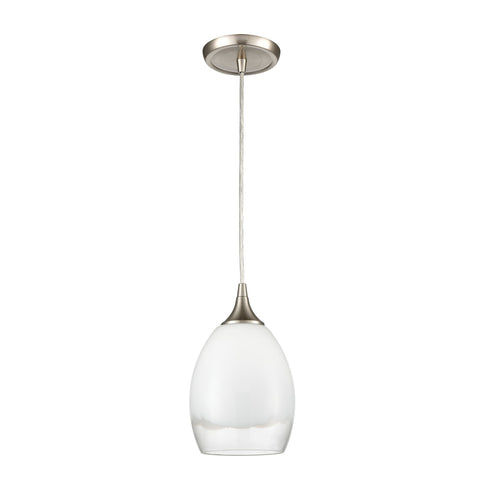 Elk Cirrus 1 Light Mini Pendant In Satin Nickel Model: 85214/1