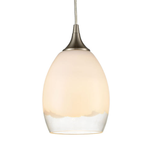 Elk Cirrus 1 Light Mini Pendant In Satin Nickel Model: 85214/1