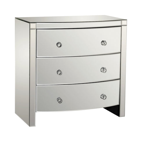 Elk Claire 3 Drawer Bow Front Mirrored Chest Model: 1114-162