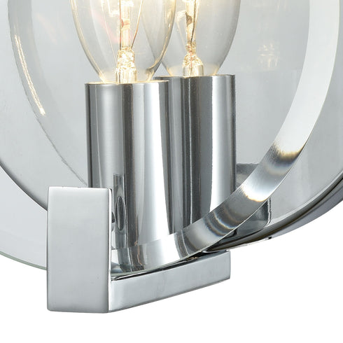 Elk Clasped Glass 1 Light Vanity Sconce In Model: 81340/1