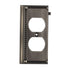 Elk Clickplates 2 Socket End Plate In Antique Model: 2506AP