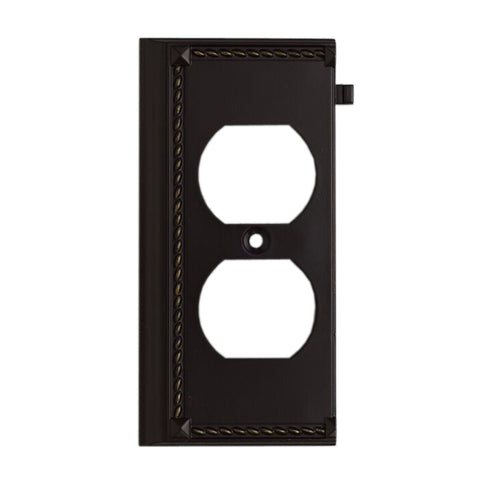 Elk Clickplates End Plate In Aged Bronze Model: 2506AGB