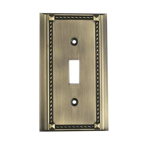 Elk Clickplates Single Switch Plate In Antique Model: 2501AB