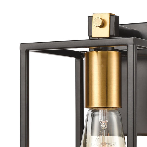 Elk Cloe 1 Light Vanity Light In Matte Black Model: 46630/1