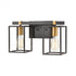 Elk Cloe 2 Light Vanity Light In Matte Black Model: 46631/2
