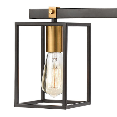 Elk Cloe 3 Light Vanity Light In Matte Black Model: 46632/3