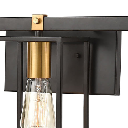 Elk Cloe 3 Light Vanity Light In Matte Black Model: 46632/3