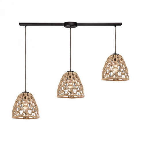 Elk Coastal Inlet 3 Light Linear Mini Pendant Model: 10709/3L
