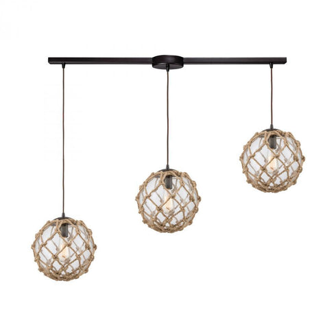 Elk Coastal Inlet 3 Light Linear Mini Pendant Model: 10715/3L