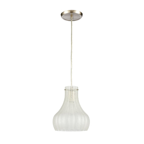 Elk Coastal Scallop 1 Light Mini Pendant In Satin Model: 30160/1