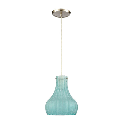 Elk Coastal Scallop 1 Light Mini Pendant In Satin Model: 30170/1