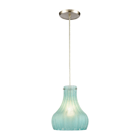 Elk Coastal Scallop 1 Light Mini Pendant In Satin Model: 30170/1