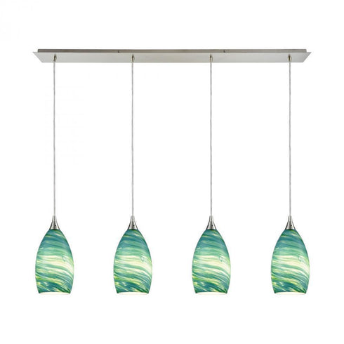 Elk Collanino 4 Light Linear Pendant Fixture In Model: 10650/4LP