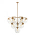 Elk Collective 10 Light Chandelier In Satin Brass Model: 32354/10