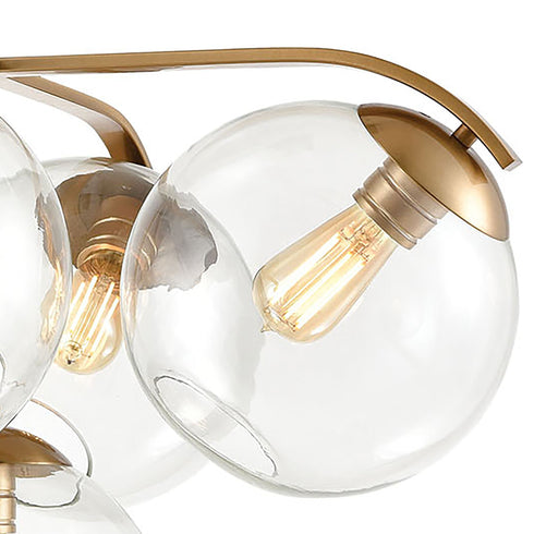 Elk Collective 5 Light Chandelier In Satin Brass Model: 32353/5