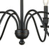 Elk Collins 6 Light Chandelier In Matte Black Model: 81274/6