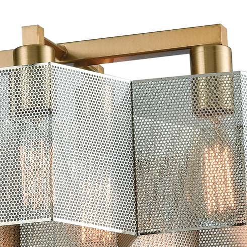 Elk Compartir 10 Light Linear Chandelier In Satin Model: 21114/10