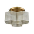 Elk Compartir 3 Light Semi Flush In Satin Brass Model: 21111/3