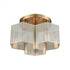 Elk Compartir 3 Light Semi Flush In Satin Brass Model: 21111/3