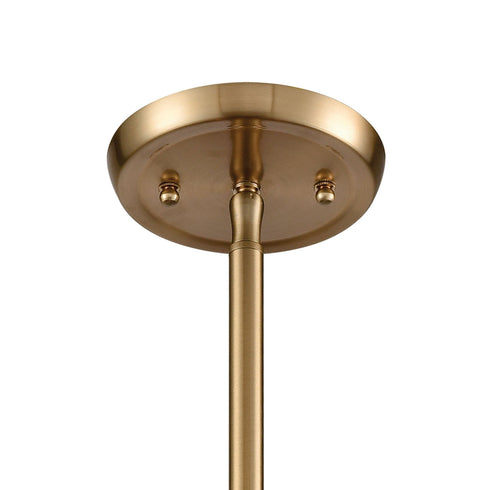 Elk Compartir 7 Light Chandlier In Satin Brass Model: 21113/7