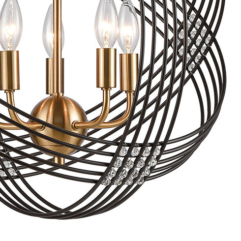 Elk Concentric 5 Light Chandlier In Oil Rubbed Model: 11193/5