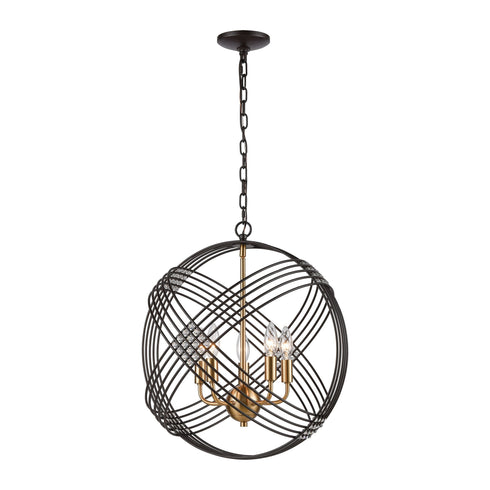 Elk Concentric 5 Light Chandlier In Oil Rubbed Model: 11193/5