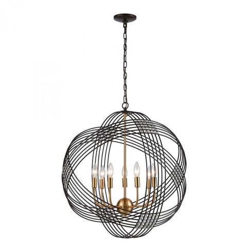 Elk Concentric 7 Light Chandlier In Oil Rubbed Model: 11194/7