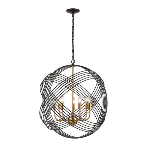 Elk Concentric 7 Light Chandlier In Oil Rubbed Model: 11194/7