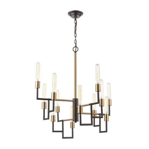 Elk Congruency 12 Light Chandelier In Oil Rubbed Model: 12207/12