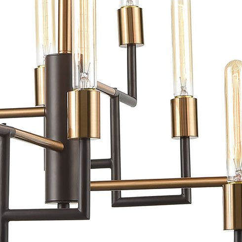 Elk Congruency 12 Light Chandelier In Oil Rubbed Model: 12207/12