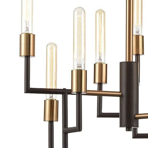 Elk Congruency 9 Light Chandelier In Oil Rubbed Model: 12206/9