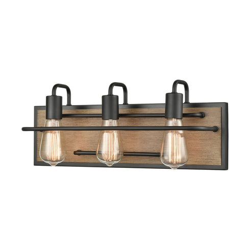 Elk Copley 3 Light Vanity Light In Matte Black Model: 45485/3
