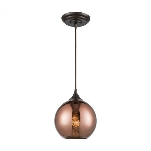 Elk Copperhead 1 Light Mini Pendant In Oil Rubbed Model: 56583/1