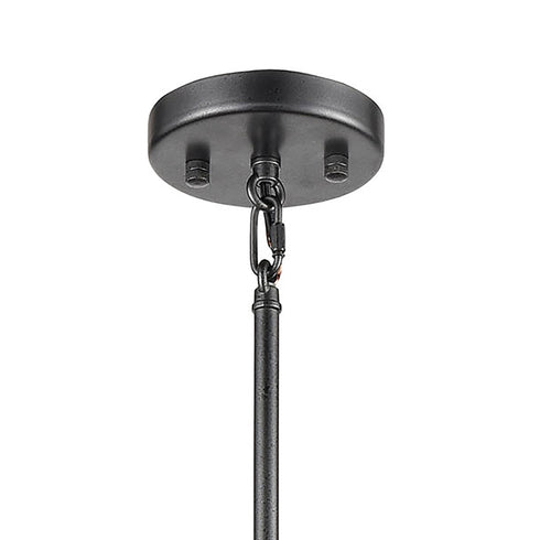 Elk Cortlandt 5 Light Chandelier In Gray Iron Model: 15395/5