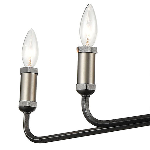 Elk Cortlandt 8 Light Chandelier In Gray Iron Model: 15397/8