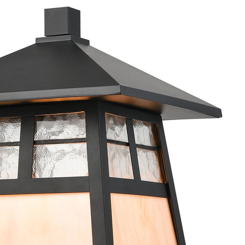 Elk Cottage 1 Light Post Mount In Matte Black Model: 87054/1