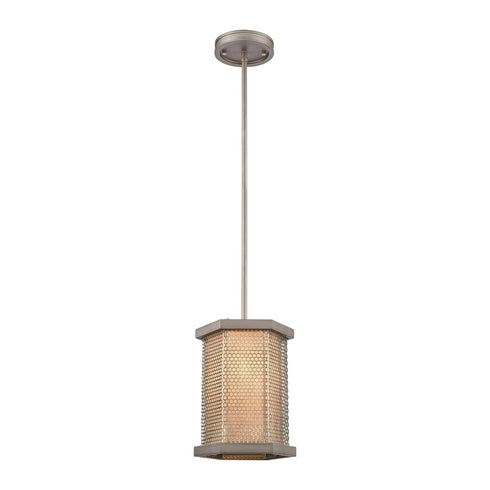Elk Crestler 1 Light Mini Pendant In Weathered Model: 15664/1