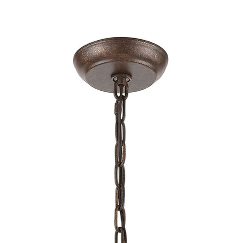 Elk Crislett 6 Light Chandlier In Sunglow Bronze Model: 18258/6