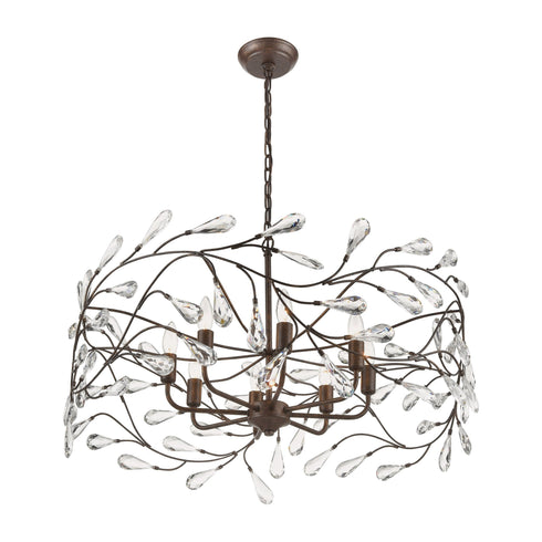 Elk Crislett 6 Light Chandlier In Sunglow Bronze Model: 18258/6