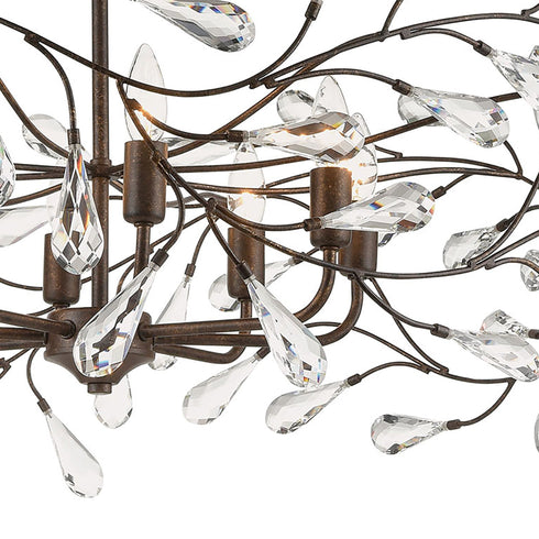 Elk Crislett 6 Light Chandlier In Sunglow Bronze Model: 18258/6