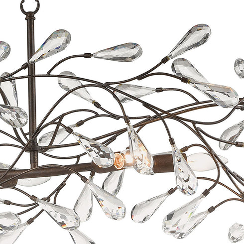 Elk Crislett 6 Light Chandlier In Sunglow Bronze Model: 18259/6