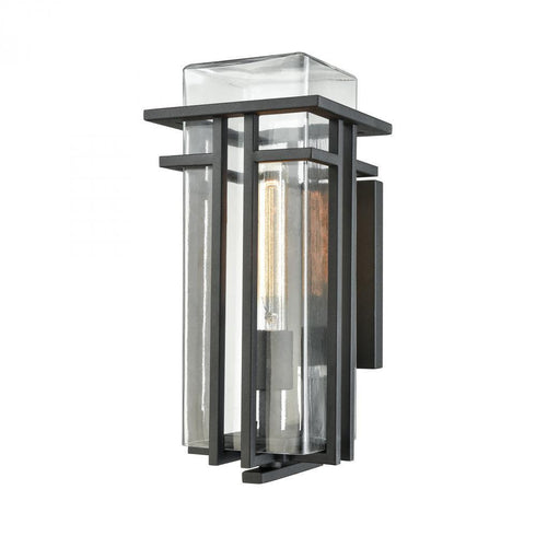 Elk Croftwell 1 Light Outdoor Sconce In Textured Model: 45186/1
