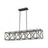 Elk Crossbar 6 Light Linear Chandelier In Model: 15254/6