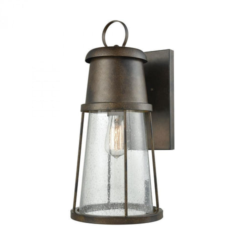 Elk Crowley 1 Light Outdoor Wall Lamp In Hazelnut Model: 45066/1
