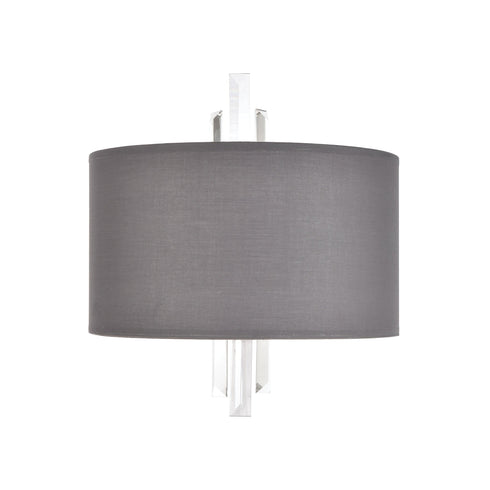 Elk Crystal Falls 2 Light Sconce In Satin Nickel Model: 46590/2