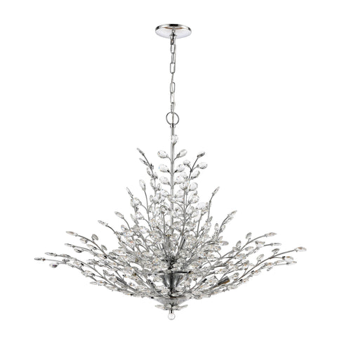 Elk Crystique 12 Light Chandelier In Polished Model: 45464/12
