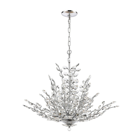 Elk Crystique 9 Light Chandelier In Polished Model: 45463/9