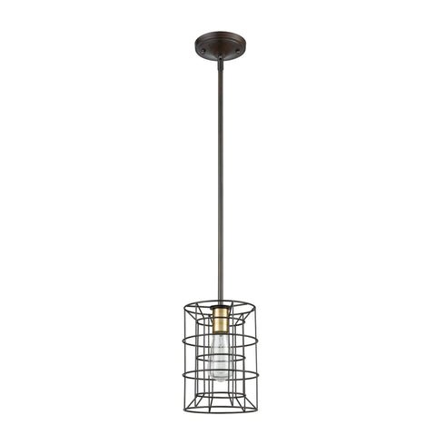 Elk Dayton 1 Light Mini Pendant In Oil Rubbed Model: 81384/1