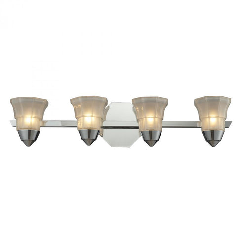 Elk 4 Light Bath Bar In Polished Chrome Model: 11393/4
